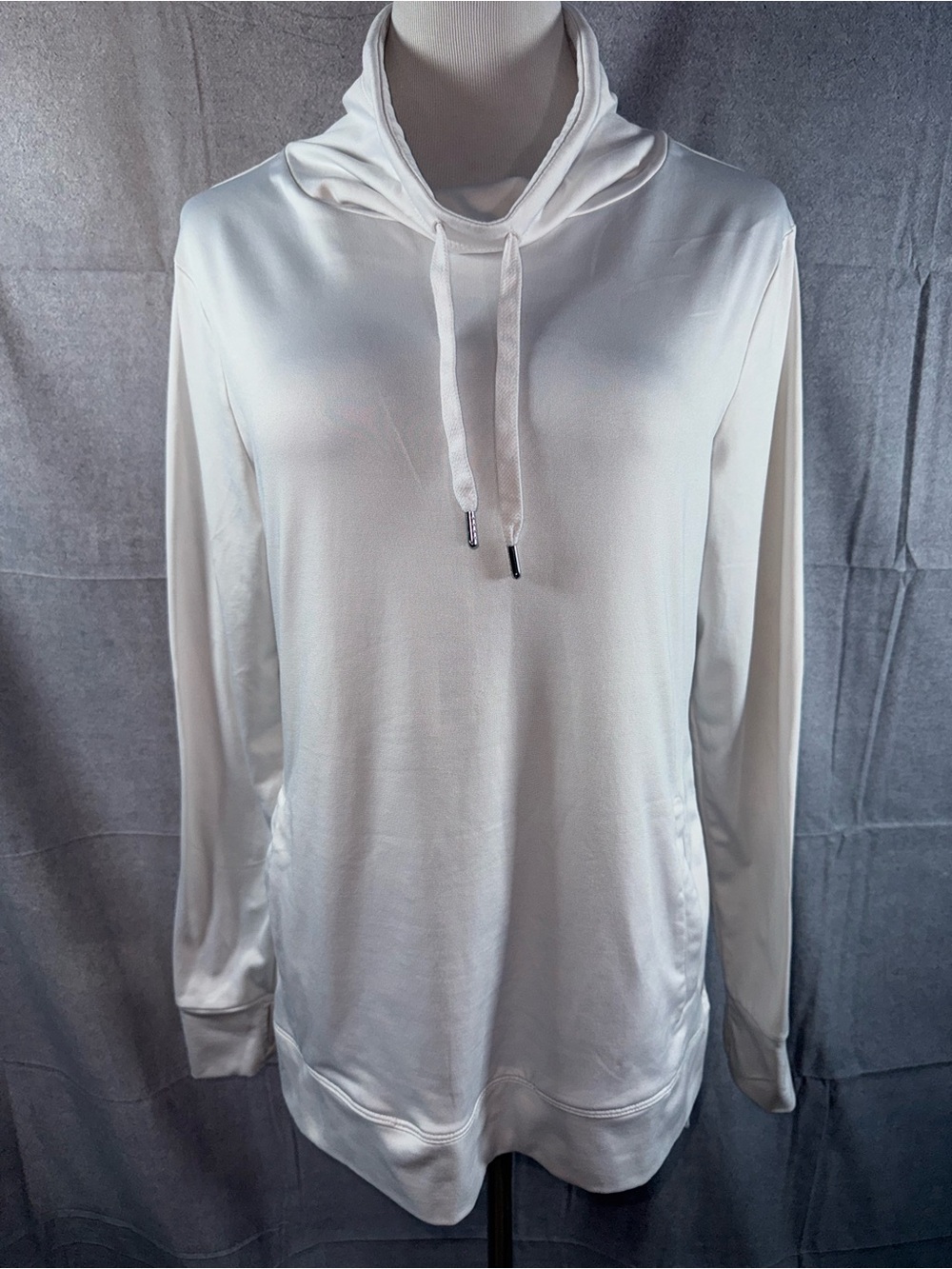 1443-Apana Cream Crewneck Hooded Pullover